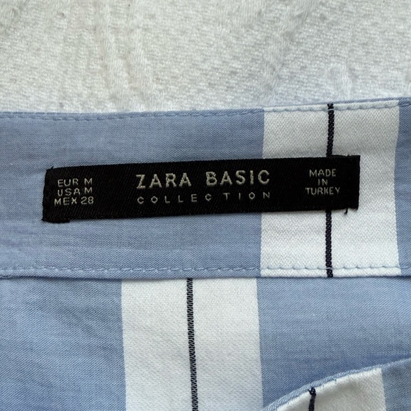 Zara Asymmetrical Blue and White Skirt NWOT - Picture 11 of 11